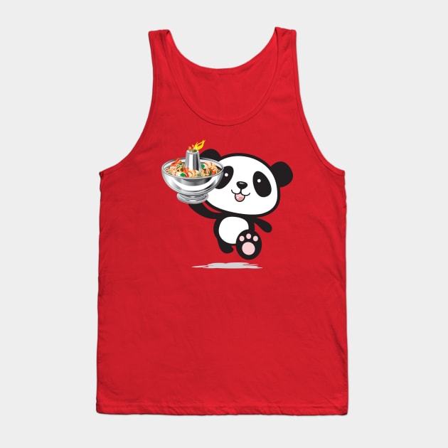 Happy Hotpot Panda Tank Top by ghud